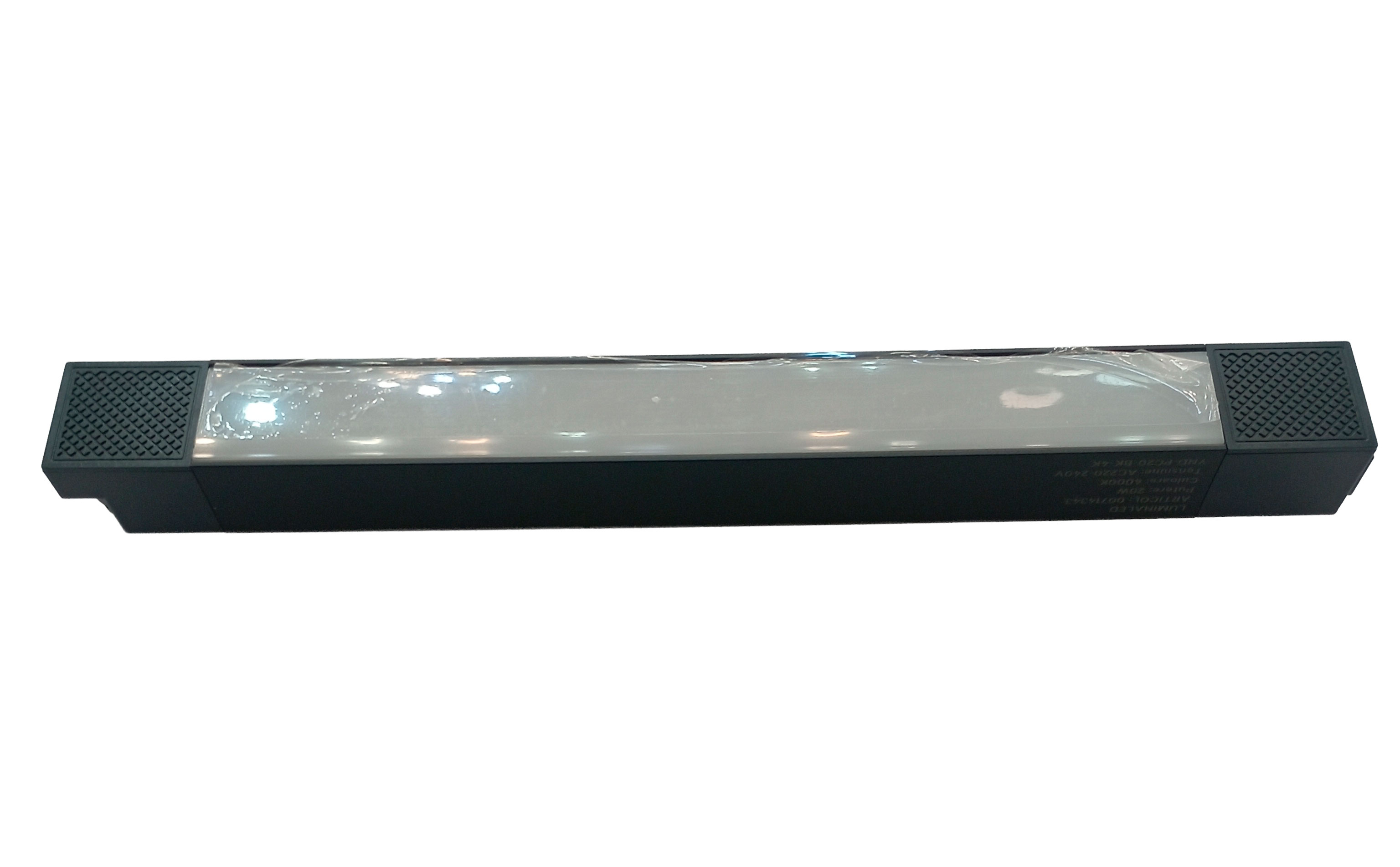 Линейный светильник для трековой шины 220 В, 20W, 4000K, чёрный, 341 мм LuminaLED