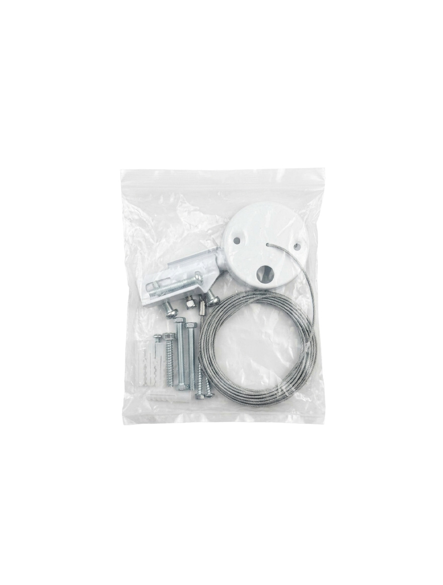 Комплект подвеса для трекового шинопровода 220В 2м БЕЛЫЙ Luminaled