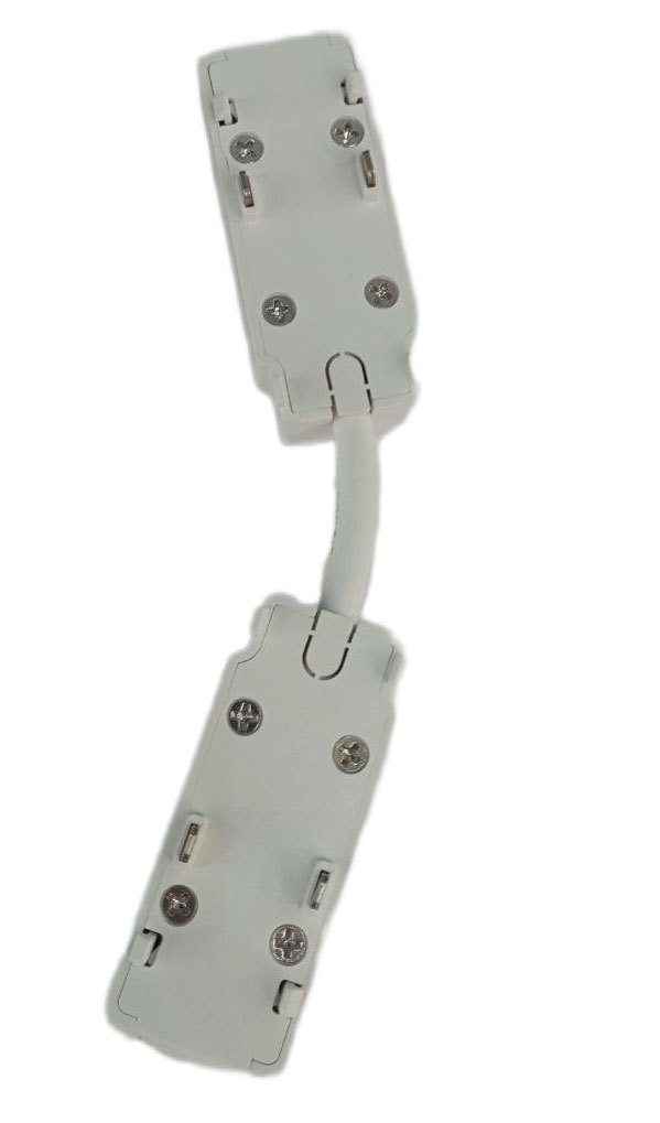 Соединитель типа I для встраиваемой ультратонкой шины, белый LuminaLED