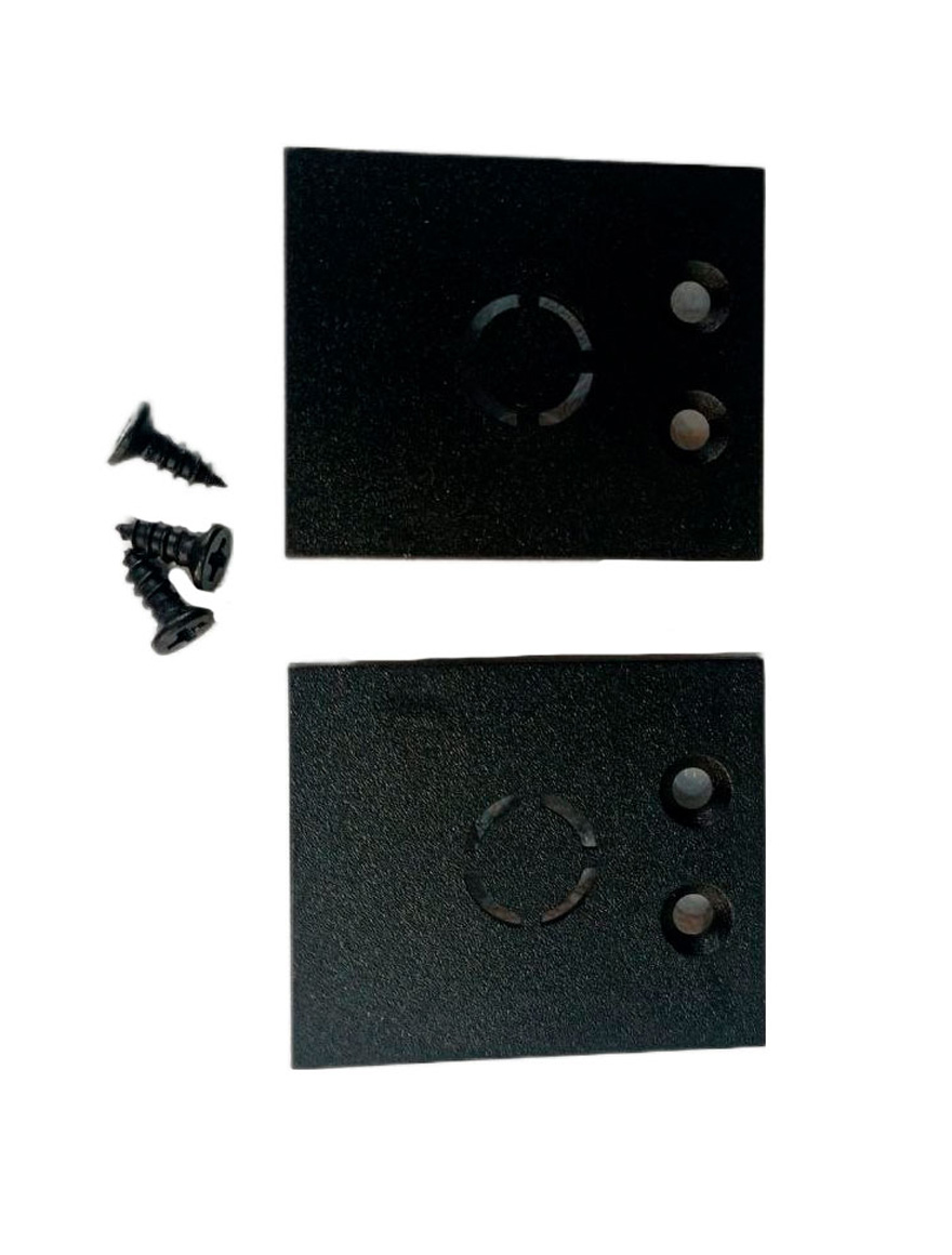 Ультратонкий черный комплект торцевых заглушек со встроенным магнитным креплением (2 шт.)