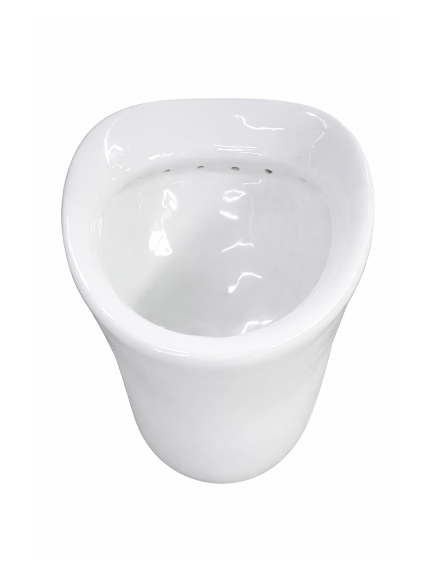 Вертикальный писсуар Quarter Single+ белого цвета.