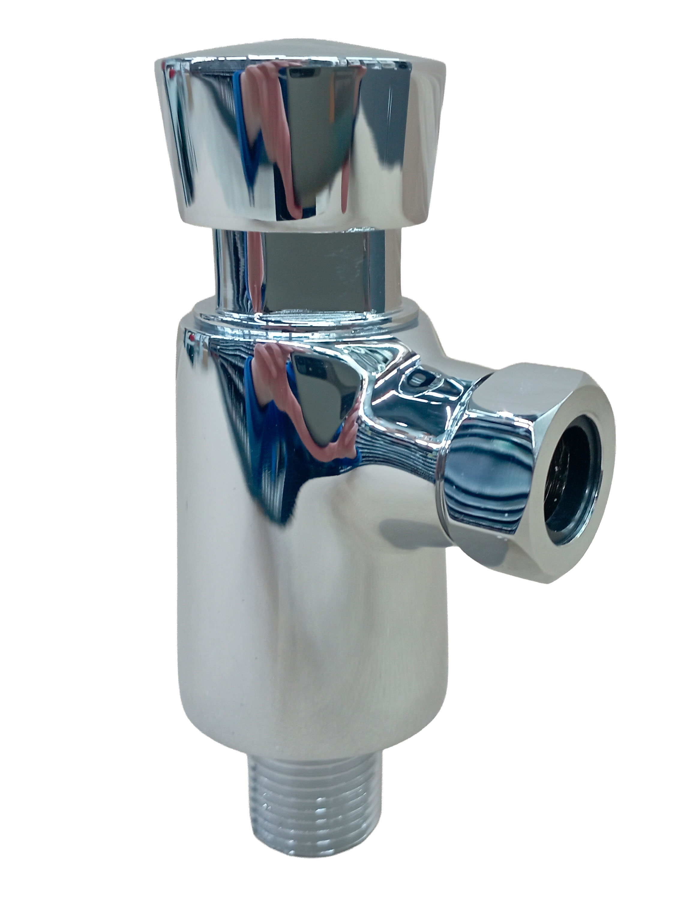 Robinet pisoar temporizat țevi scurgere "S" crom