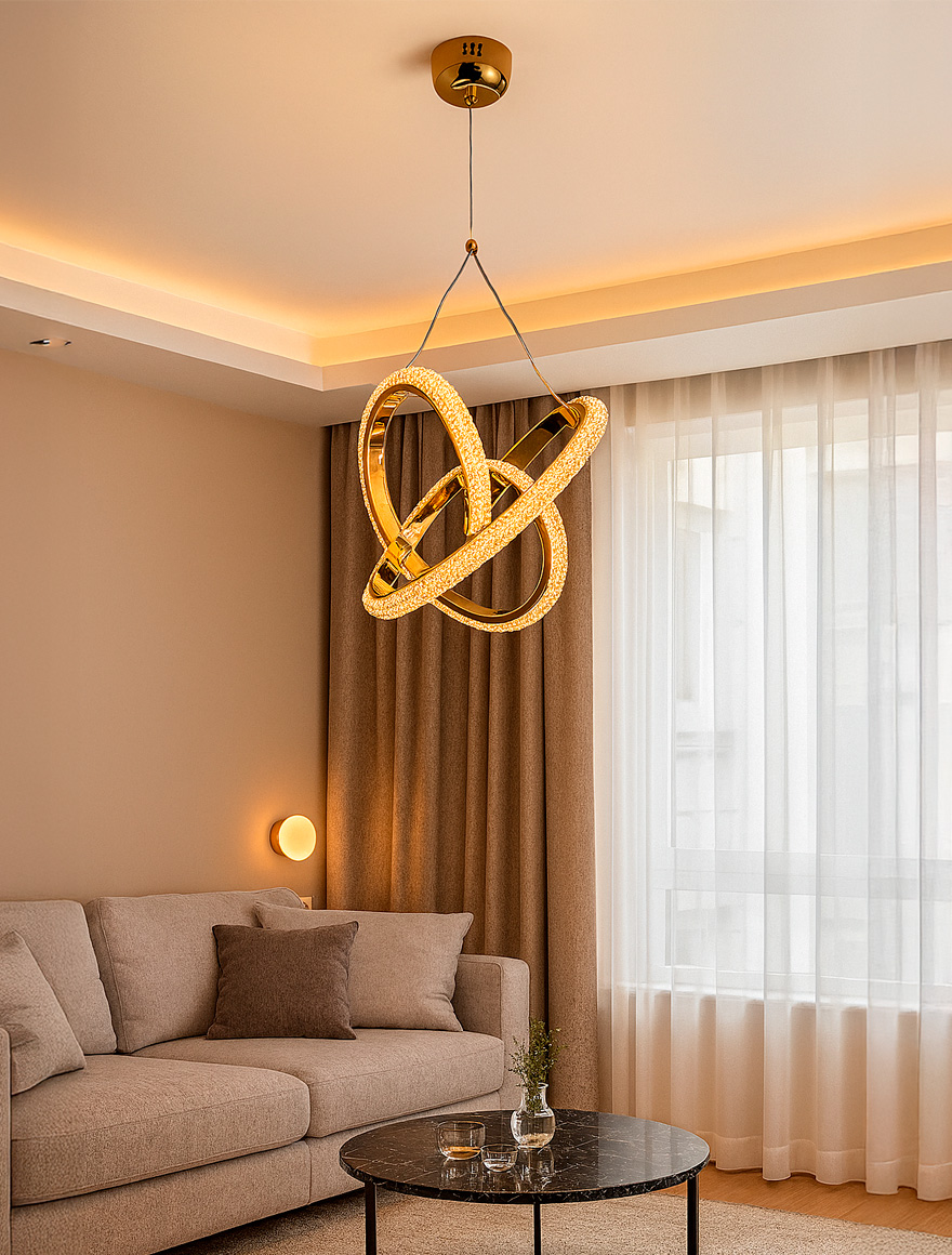 Lustră Led VG 18W 3000K IP20 VP42516-1 aur Luminaled 2