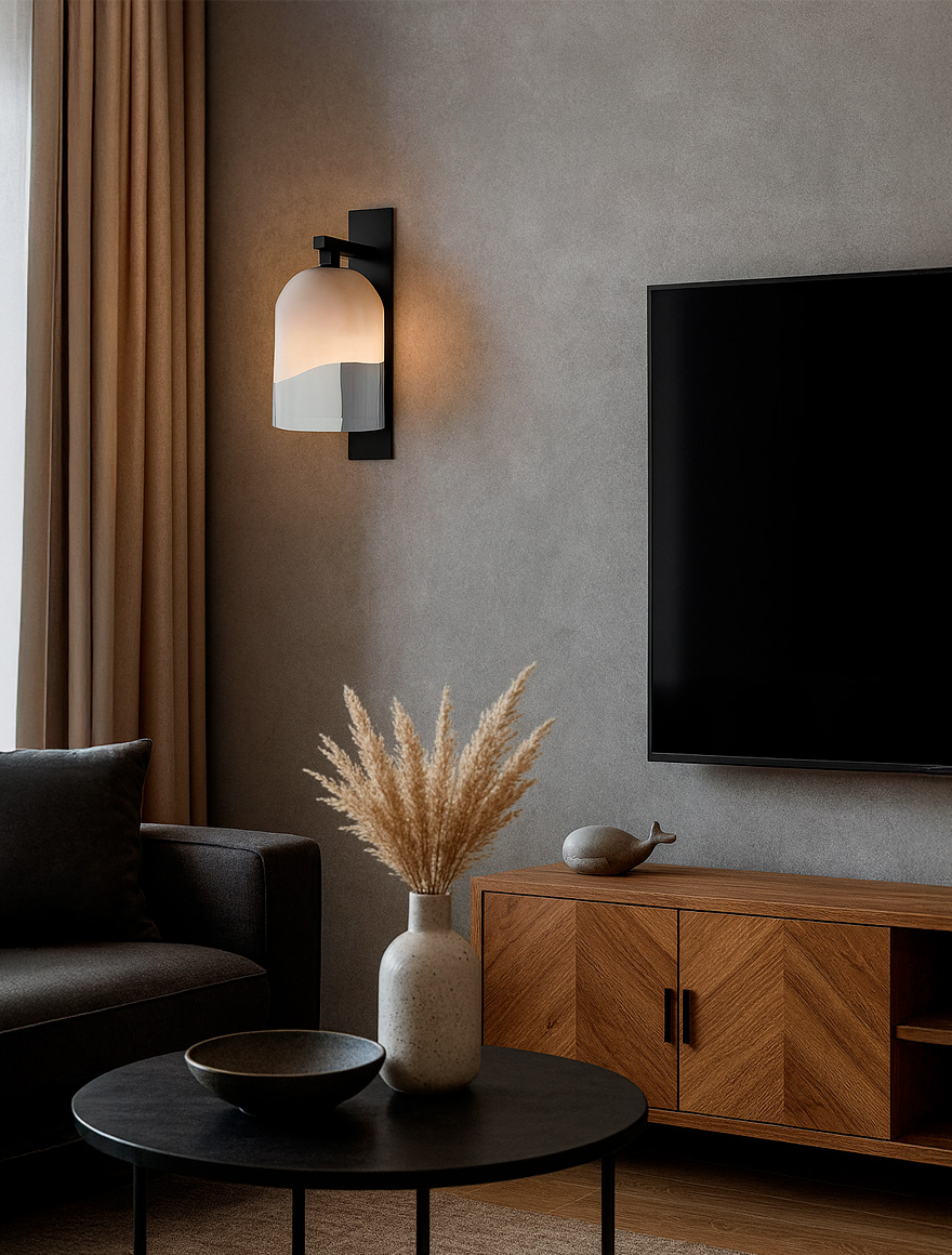 Настенный светильник VG Lily 1xE27, VB42356-1, чёрный, Luminaled