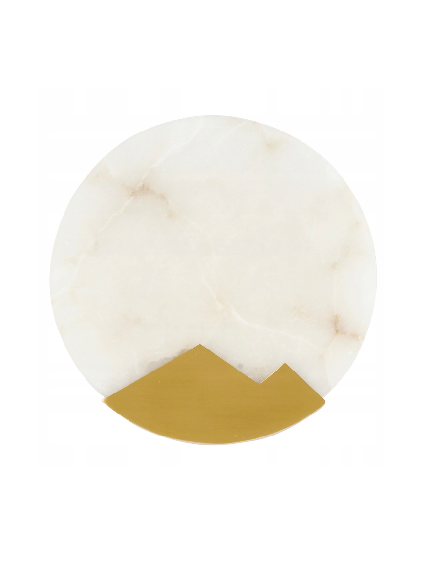 Настенный светильник 1xE27, MB21256-2, металл + алебастр (испанский/Class A), золото, Luminaled