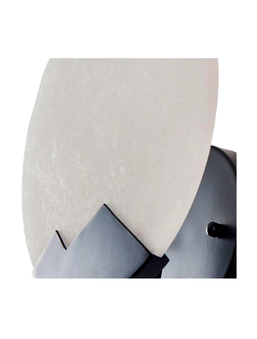 Настенный светильник 1xE27, MB21256-2, металл + алебастр (испанский/Class A), чёрный, Luminaled