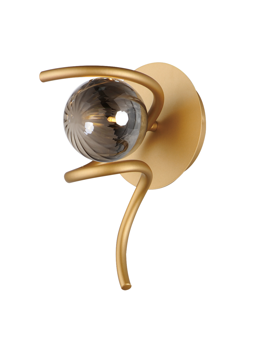 Настенный светильник VG Arlon 1xG9, VB42671-1 SM, золото + фуме, Luminaled