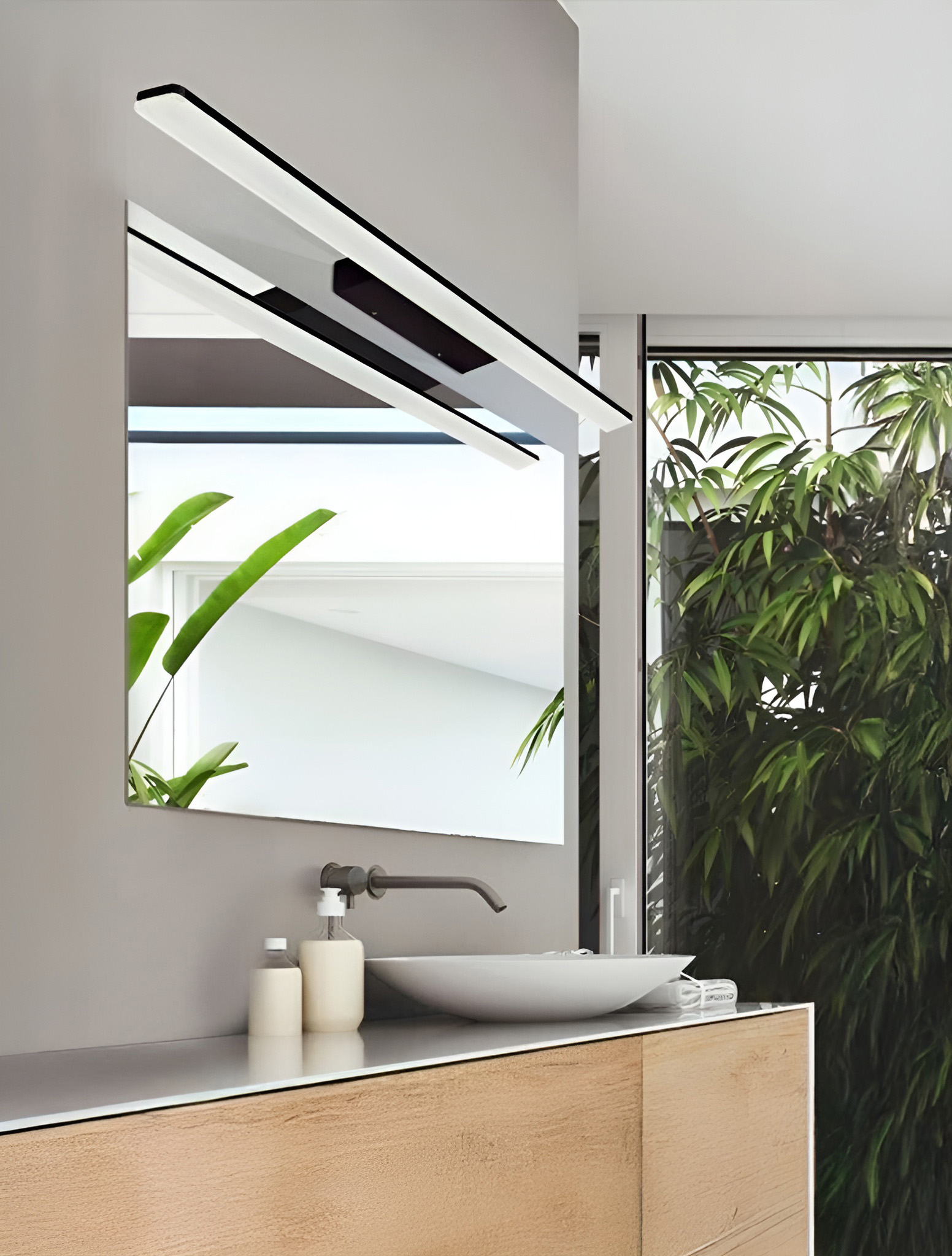 Настенный LED-светильник для зеркал VG 18W, 4000K, IP20, 900 мм, чёрный, VB21384, Luminaled