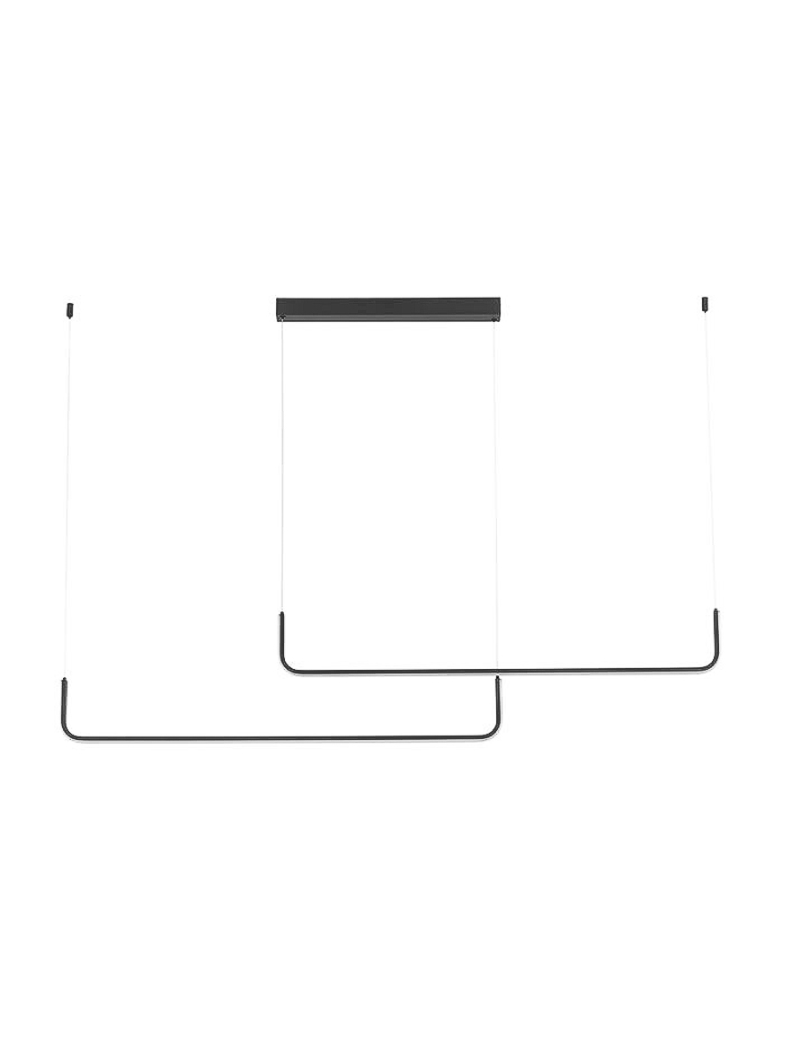 Lustră LED VG 40W 4000K IP20 L1200mm VP40008-2A neagră Luminaled