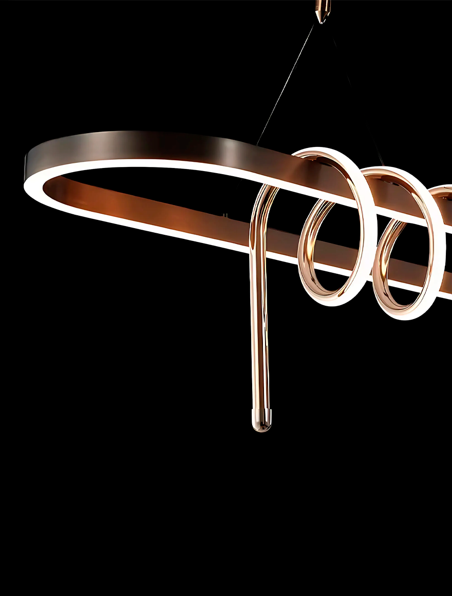 Lustră Led VG 60W 4000K IP20 L1200mm VP42476-1 negru Luminaled