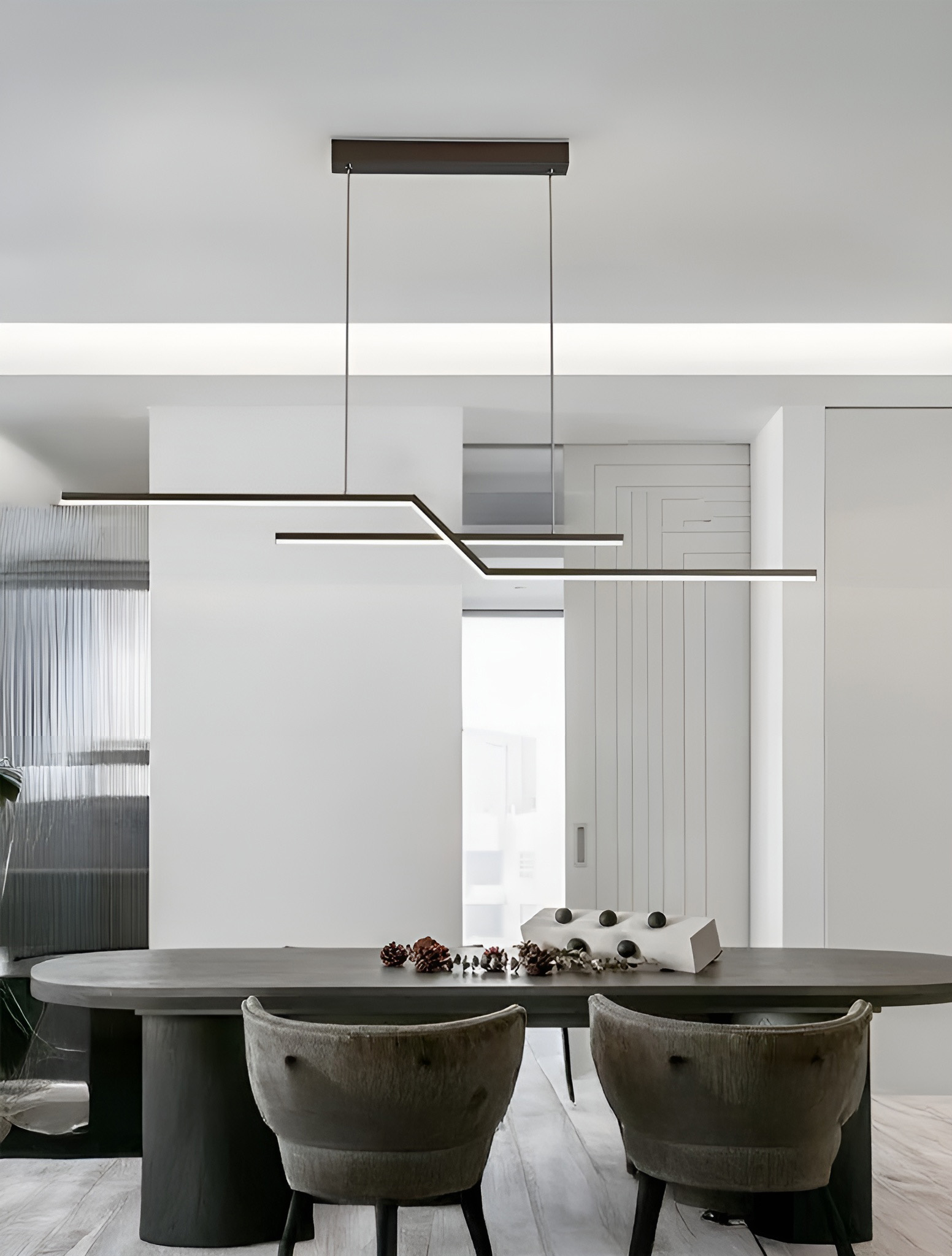 Светодиодная люстра VG 30 Вт, 4000K, IP20, L1050 мм, VP42473-2, чёрная, LuminaLED