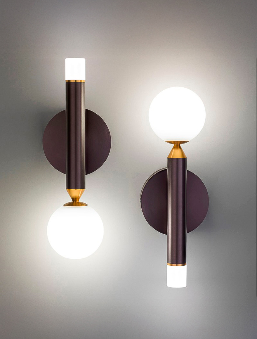 Настенный светильник LED VG 6W, 4000K, IP20, коричневый, VB42350-2, Luminaled