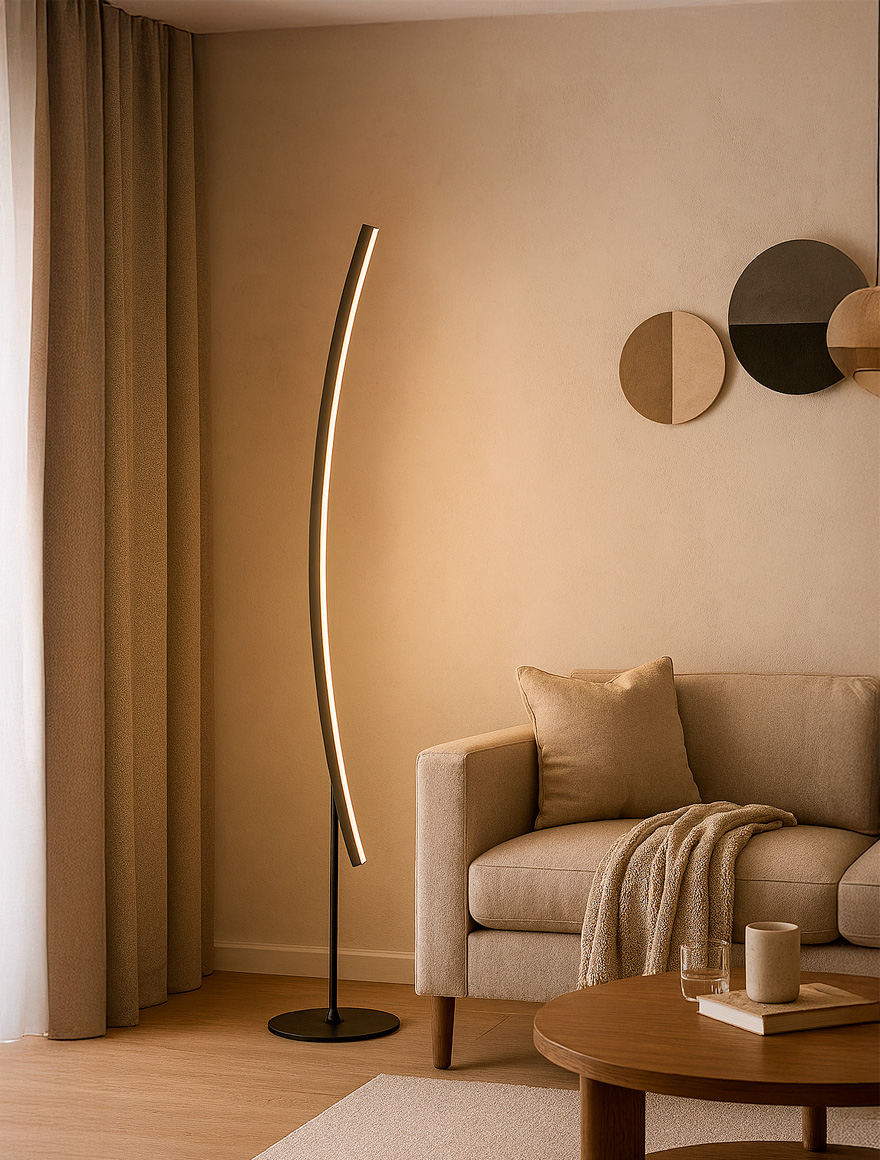 Светодиодная лампа VG 30 Вт 4000K IP20 H1750 мм VF42349-1 черная Luminaled