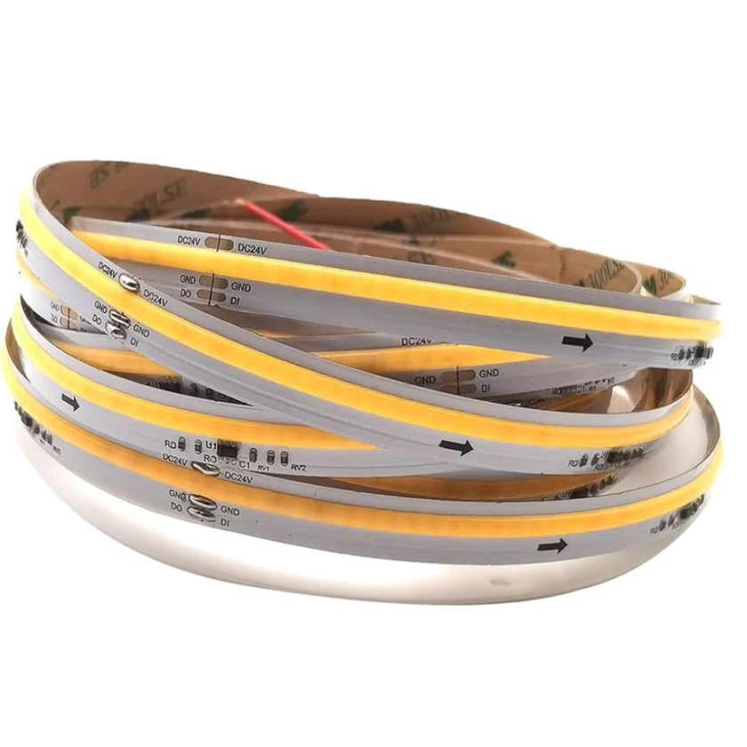 andă LED Dinamică COB 360leds DC24V 12w/m 10mm 6500K 100lm/w IP20 5M LuminaLED