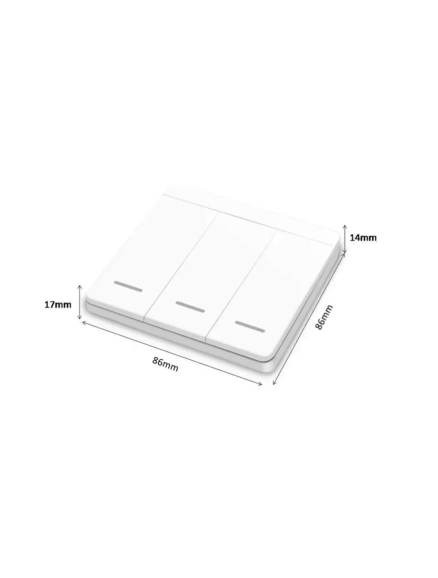 Настенный контроллер с кнопками для светодиодной ленты DYNAMIC, напряжение питания DC12-24V, один SPI-интерфейс, максимум 2048 точек подключения микросхем LuminaLED.