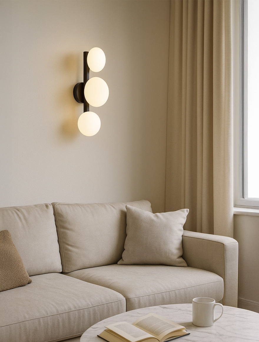 Настенный светильник OMI 1178, 3xG9, чёрный + белый, ZUMALINE