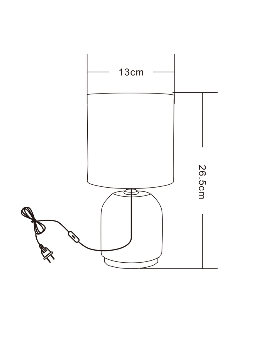 Напольный светильник HS8723-BL 1xE14 керамический черный+золотой ZUMALINE