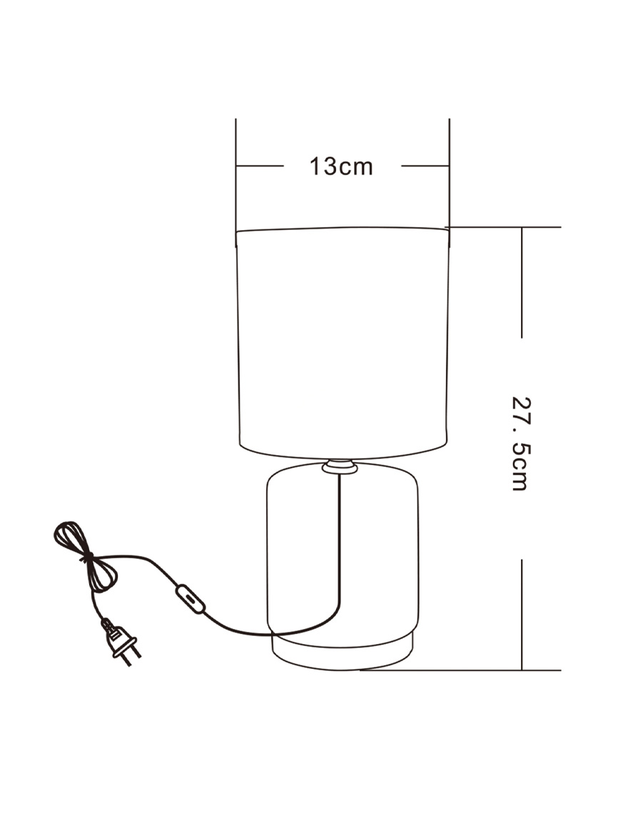 Напольный светильник HS8720-WH 1xE14 керамика белый+золото ZUMALINE