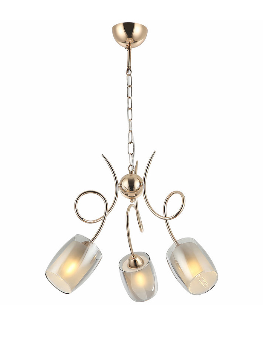 Люстра BERRE 3XE27 D530 золото LUCEA