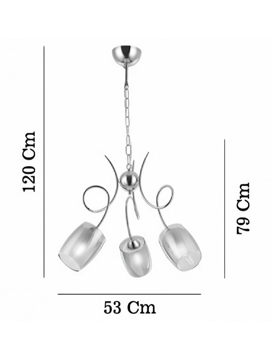 Люстра BERRE 3XE27 D530 золото LUCEA