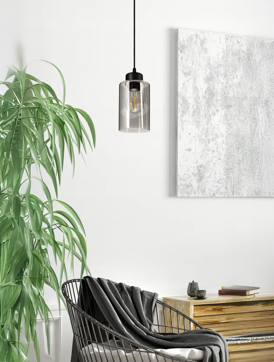 Подвесной светильник 1xE27, чёрный, S11440-1, Luminaled