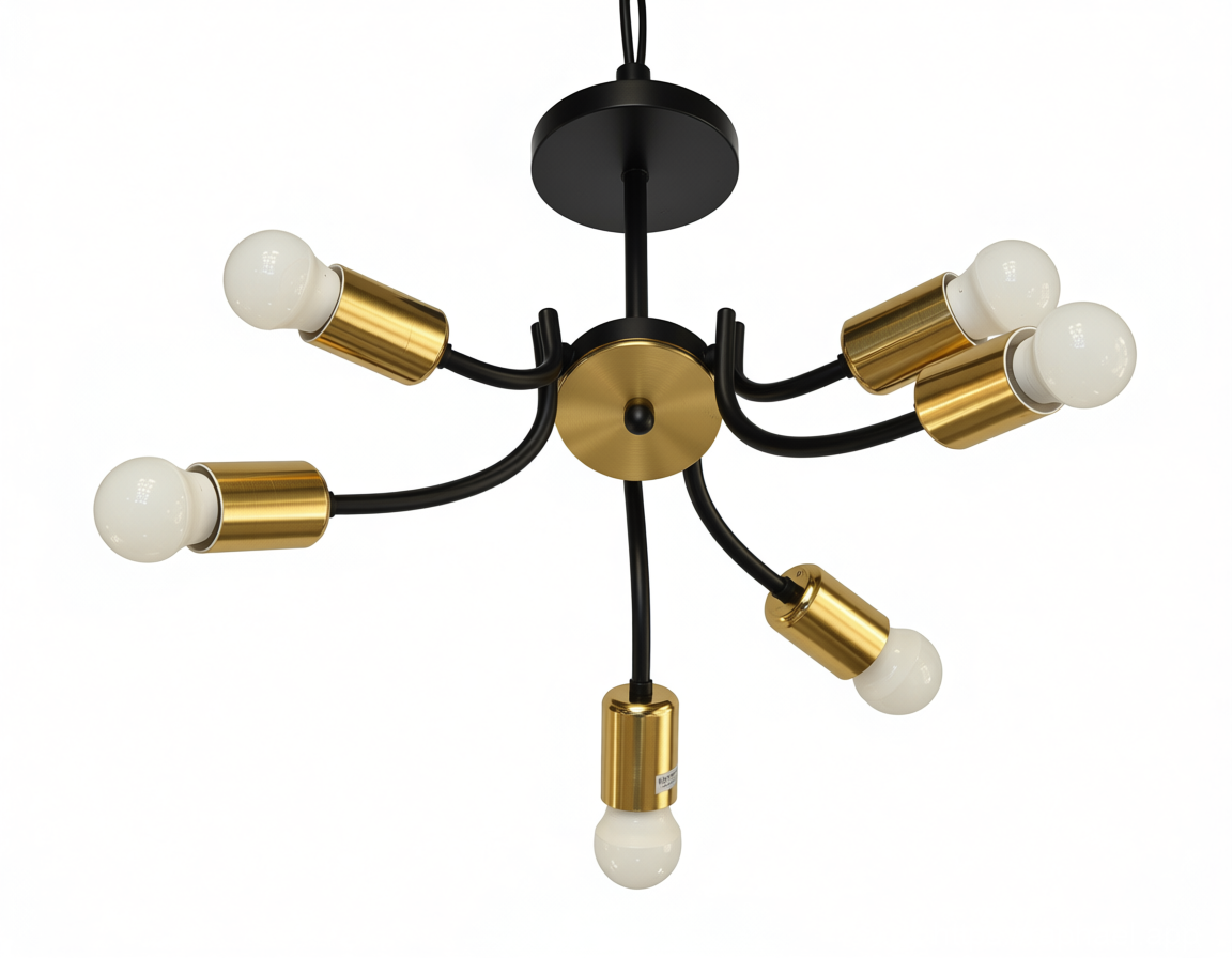 Люстра 6*E27 золото+чёрный S11493-6 LuminaLED