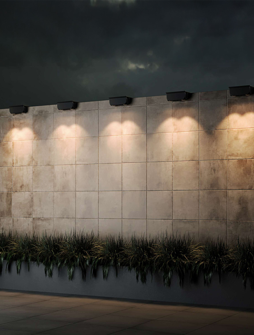 Corp de ilum. pe perete solar ZQ-WQD-002 3CCT IP65