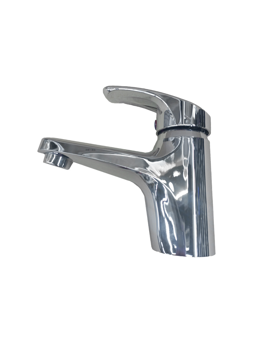 114283 Baterie lavoar pe blat MAT|ECO PLASTICO crom