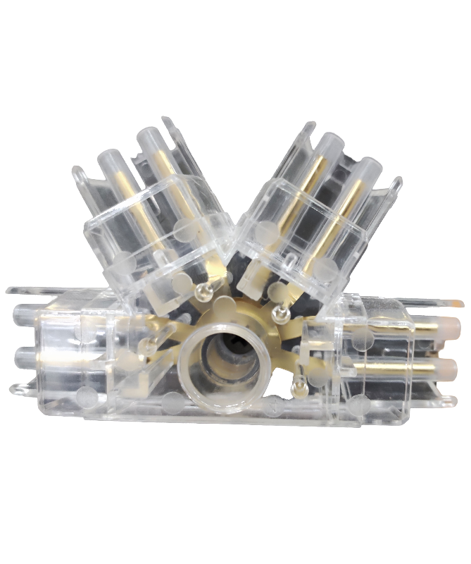 Разъем для осветительного прибора ZT типа 180° с 4 выходами LuminaLED