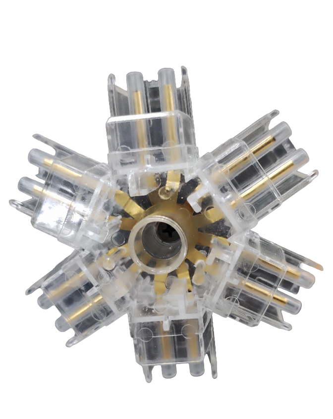 Разъем для осветительного прибора ZT типа 360° с 6 выходами LuminaLED