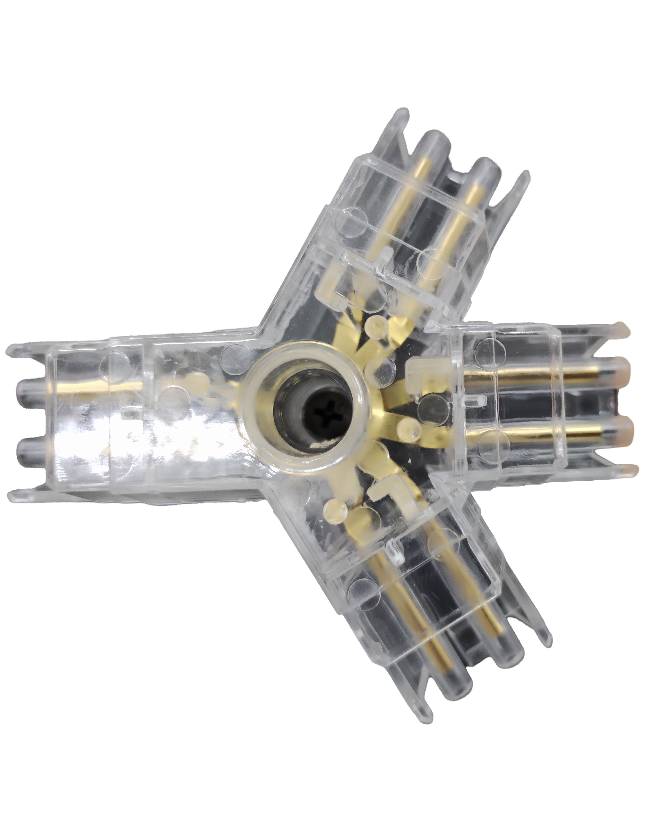 Разъем для осветительного прибора ZT, Y-образный, 4 выхода, LuminaLED