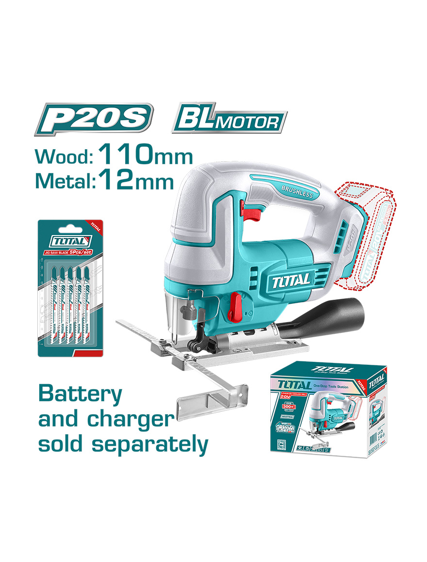 Fierăstrău vertical fară acumulator 20,0V Total TJSLI1008