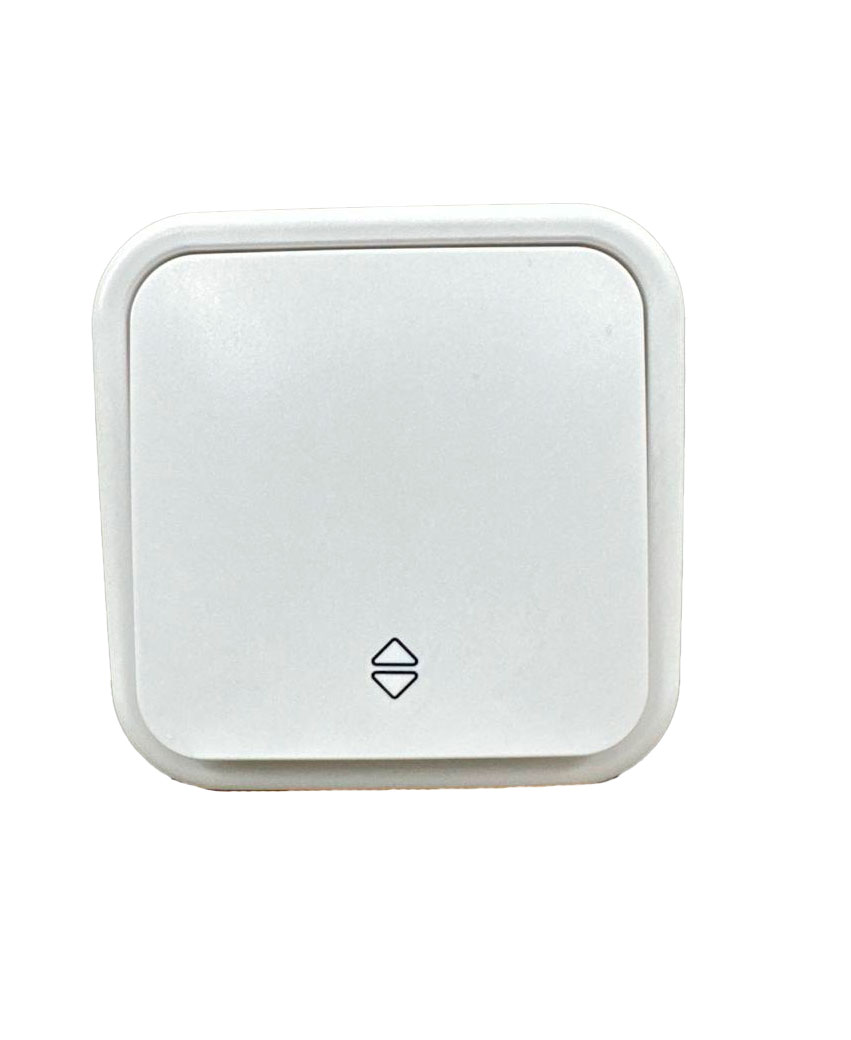 Выключатель накладной проходной (лестничный) 1-клавишный, белый, ARIA ARVIA