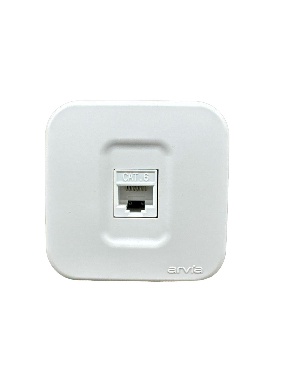 Одинарная накладная интернет-розетка Cat 6, белая, ARIA ARVIA