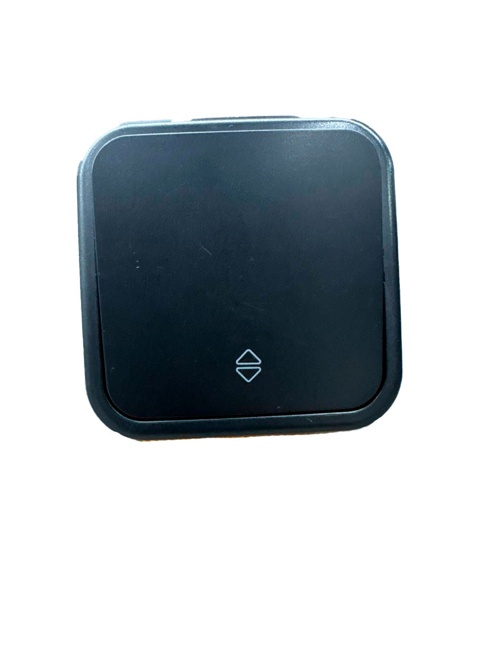 Выключатель накладной проходной (лестничный) 1-клавишный, чёрный, ARIA ARVIA