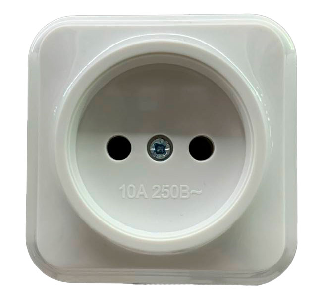 Обычная розетка 2P 10A белого цвета SELENA 1000 кВт