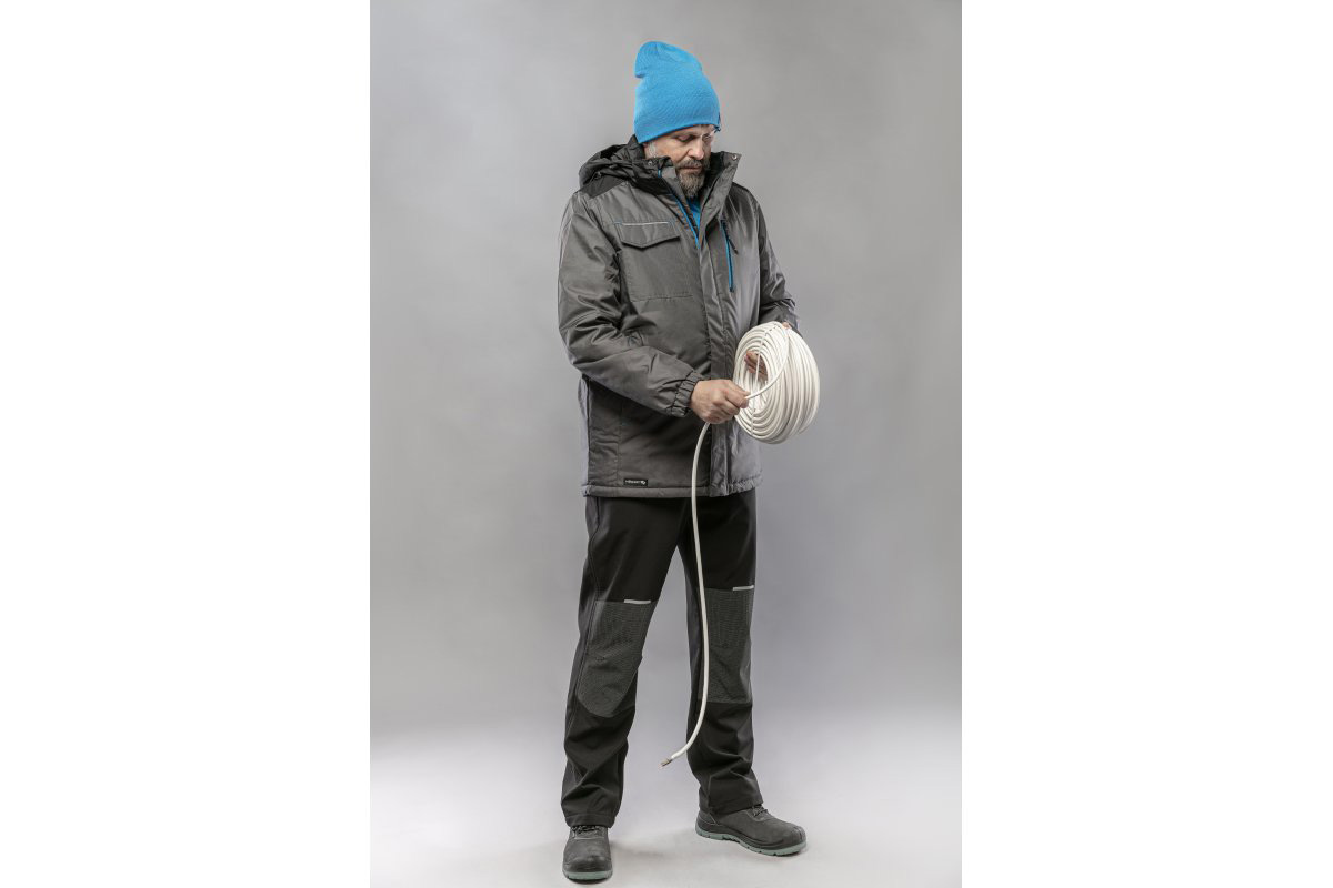 Scurtă de lucru REN izolată termic gri închis L (52) HOGERT