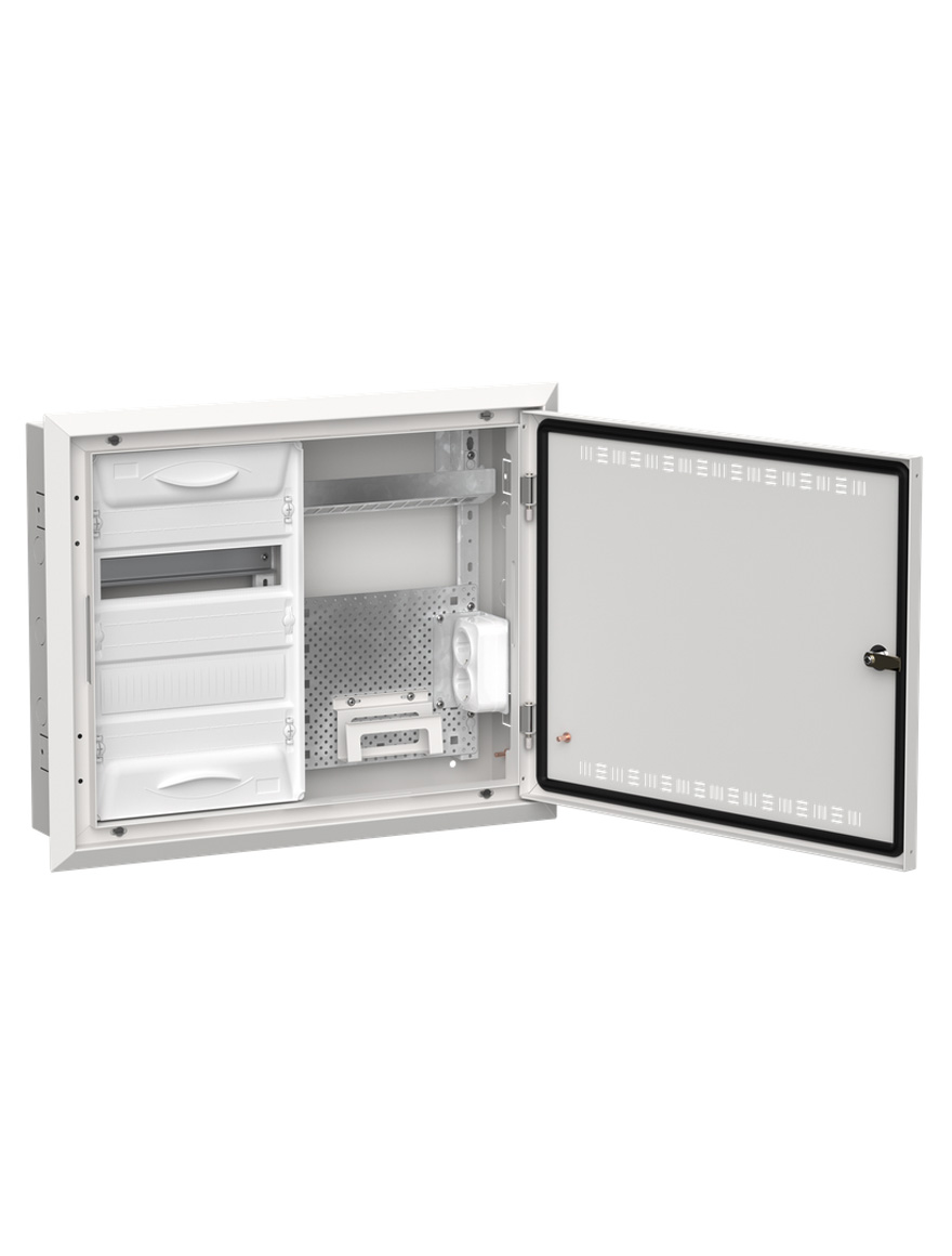 Комбинированный металлический корпус ȘRv-24 (2х24) 490х610х130 мм IP30 белый TITAN 5 недель