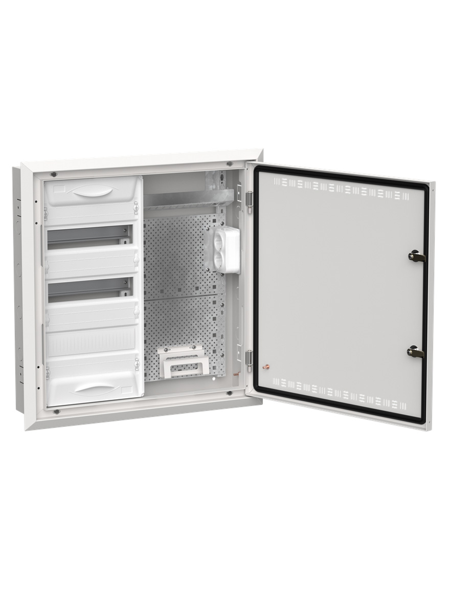 Комбинированный металлический корпус ȘRv-36 (2х36) 625х610х130 мм IP30 белый TITAN 5 IEK