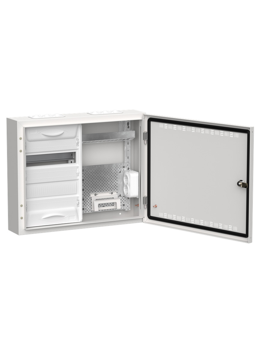 Комбинированный металлический корпус ȘRn-24 (2х24) 460х570х140 мм IP30 белый TITAN 5 недель