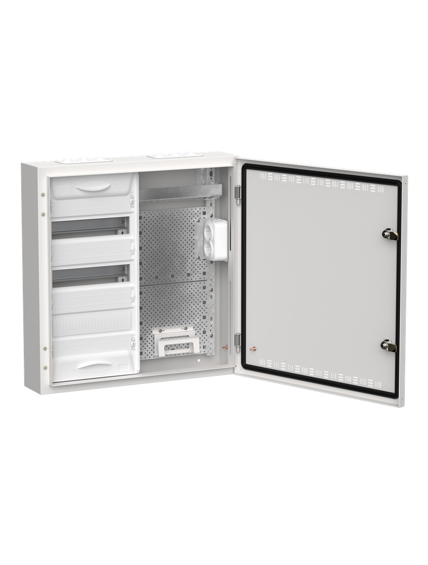 Комбинированный металлический корпус ȘRn-36 (2х36) 585х570х140 мм IP30 белый TITAN 5 IEK