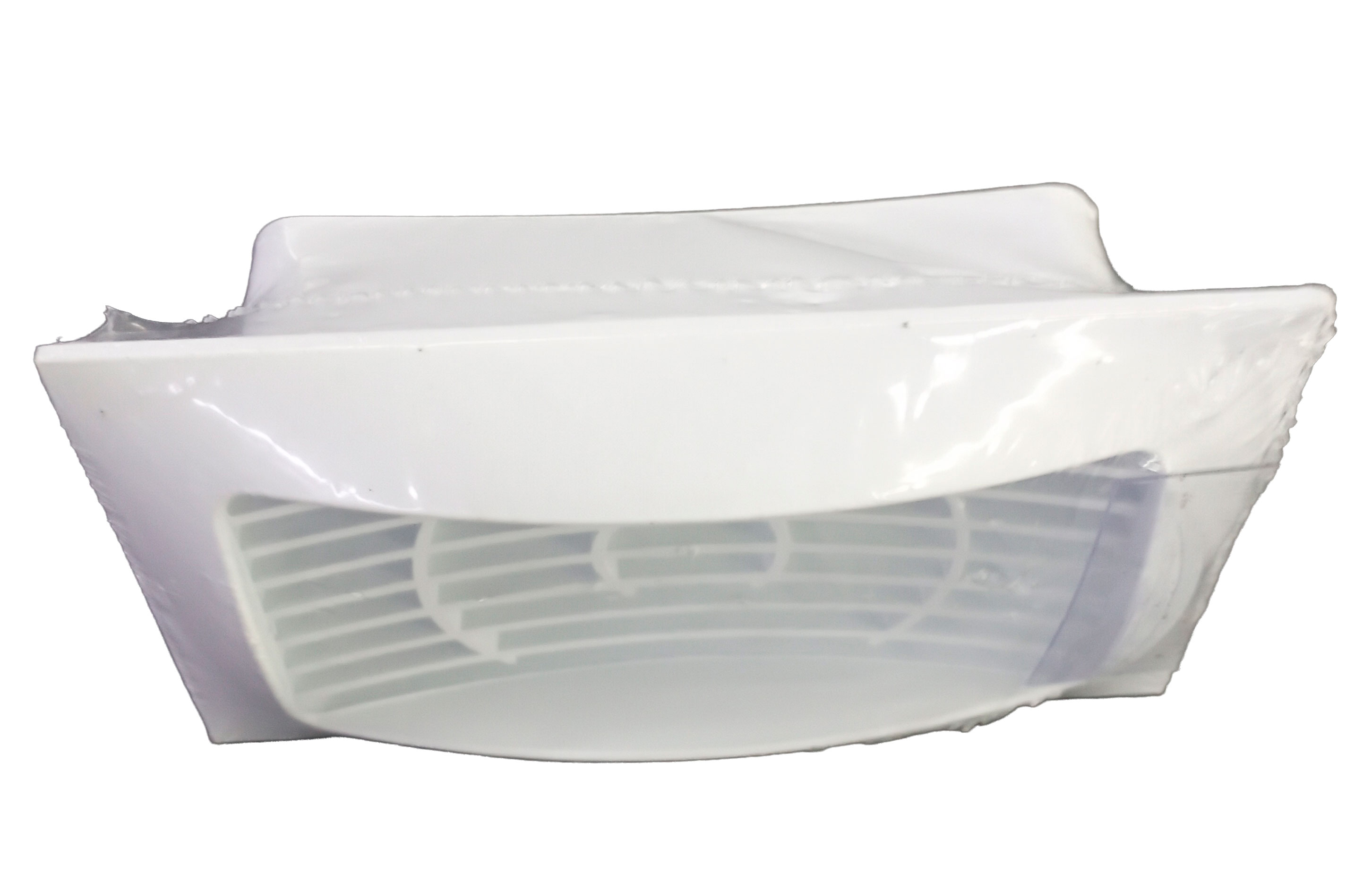 Grilă ventilație din ABS plastic cu flanșă 14x8.5 White Mistral 511RSF