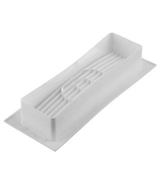 Grilă ventilație din ABS plastic cu flanșă 23x9 White Mistral 620RSF