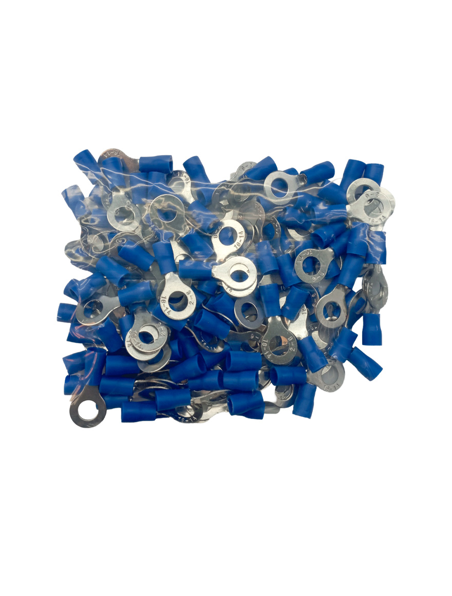 Кольцевые клеммы 1,5-2,5 мм² M6 RV2-6 с подсветкой, 100 шт.