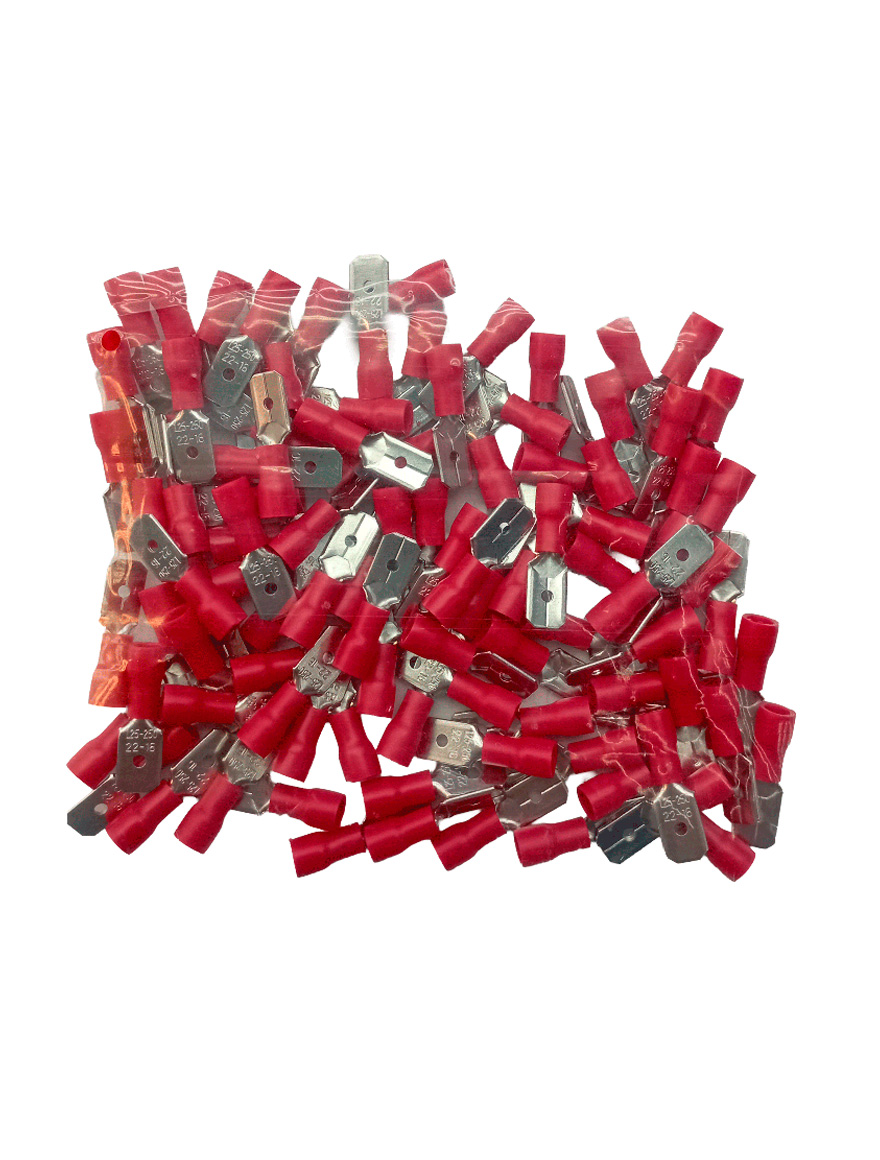 Штекерный разъем с подвижным контактом 0,5-1,5 мм² 6,3 мм MDD1-250 LUMINALED 100 шт.