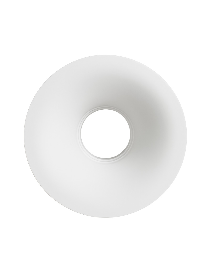 Встраиваемый точечный светильник 1xMR16 120*42 белый круглый гипсовый LuminaLed