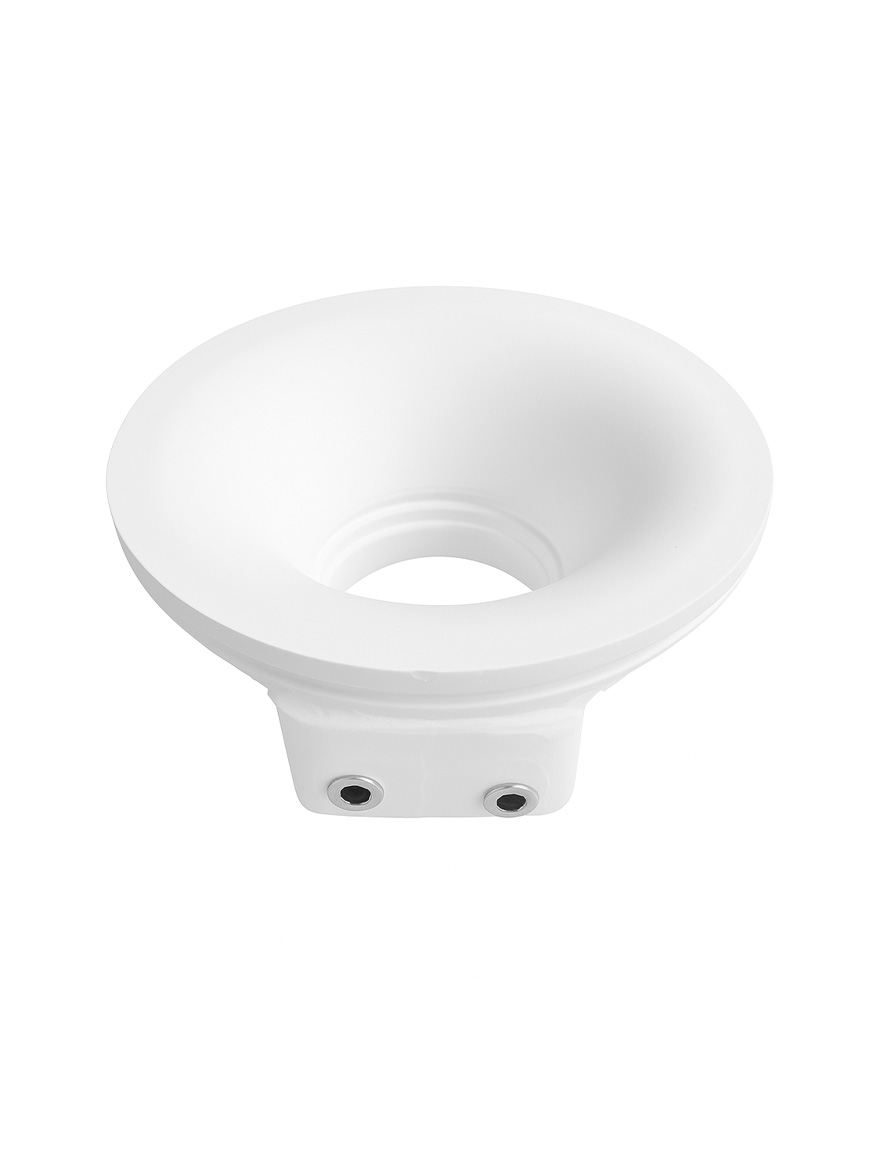 Встраиваемый точечный светильник 1xMR16 120*42 белый круглый гипсовый LuminaLed