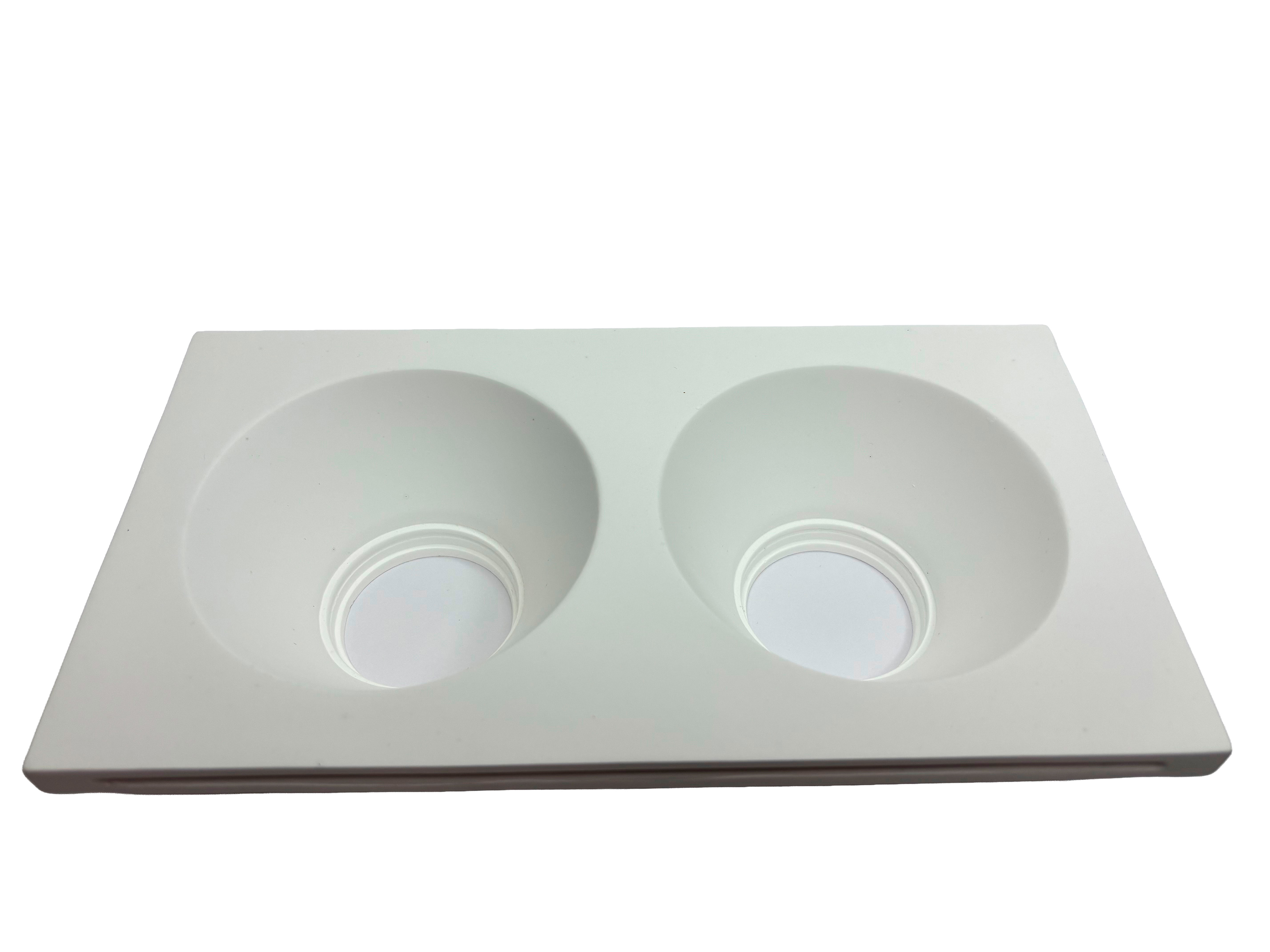 Встраиваемый точечный светильник 2xMR16 270*120*42, белый, гипсокартон Luminaled