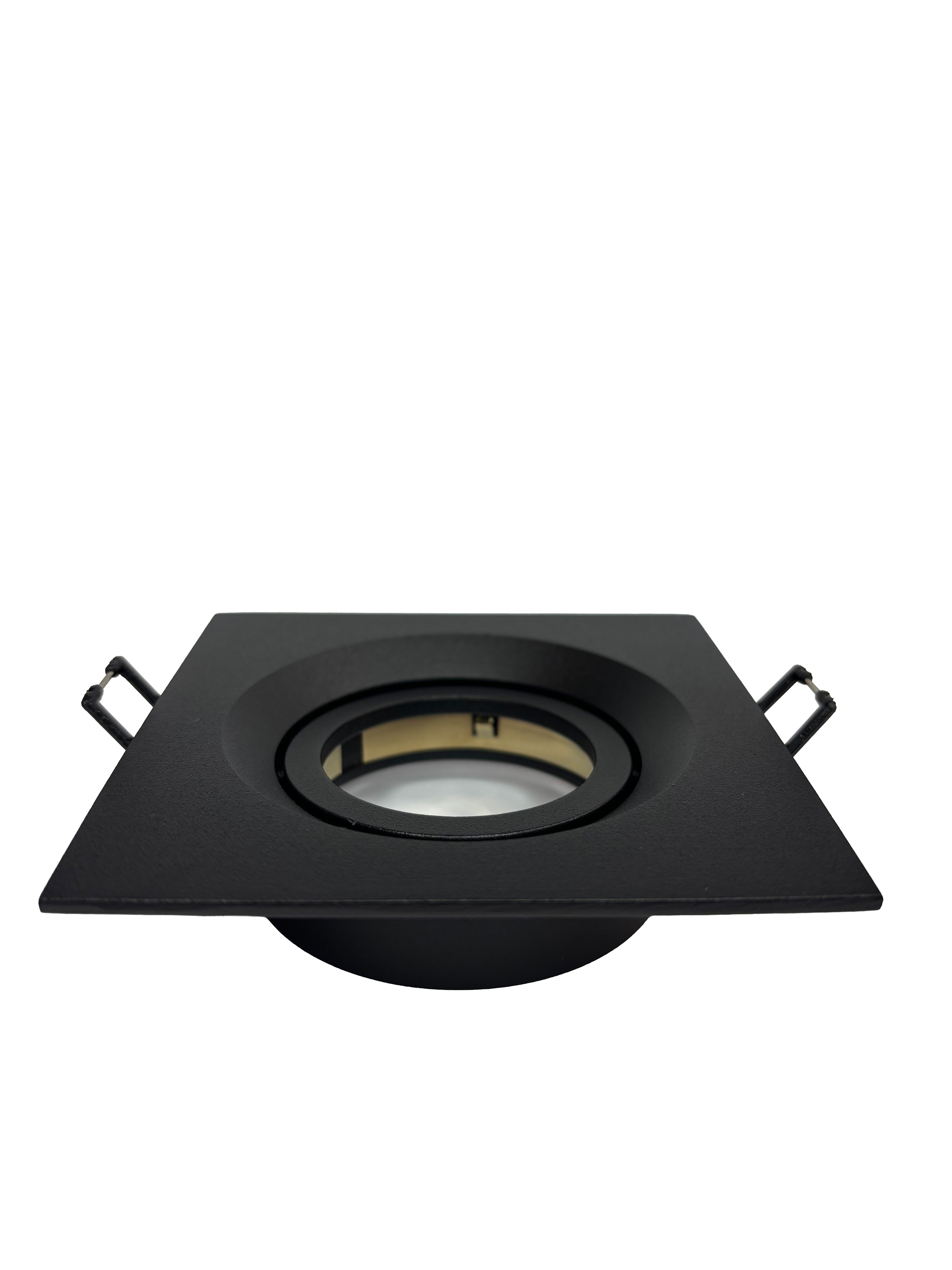 Встраиваемый прожектор 1xMR16 95*95*30 мм квадратный черный Luminaled