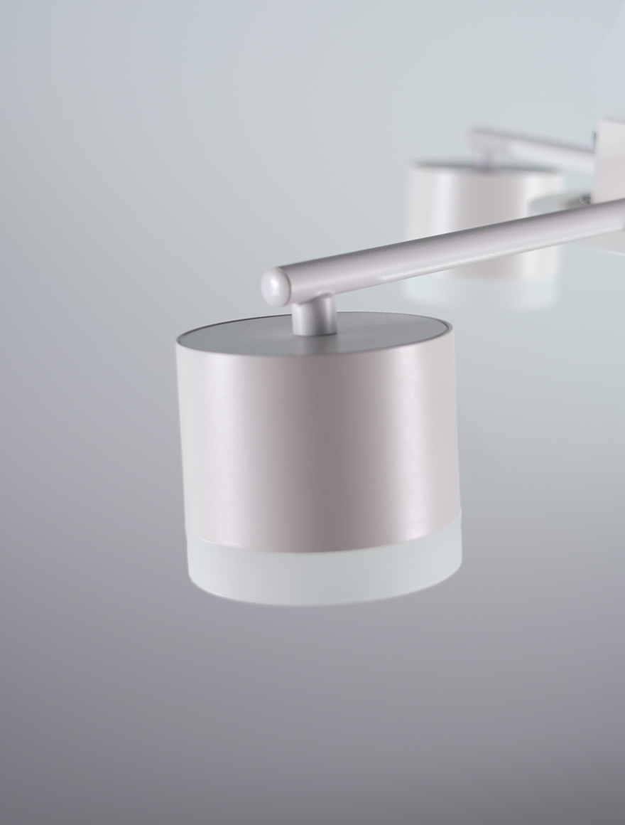 Lustră 3*GX53+LED 9W 4000K ală LUMINALED